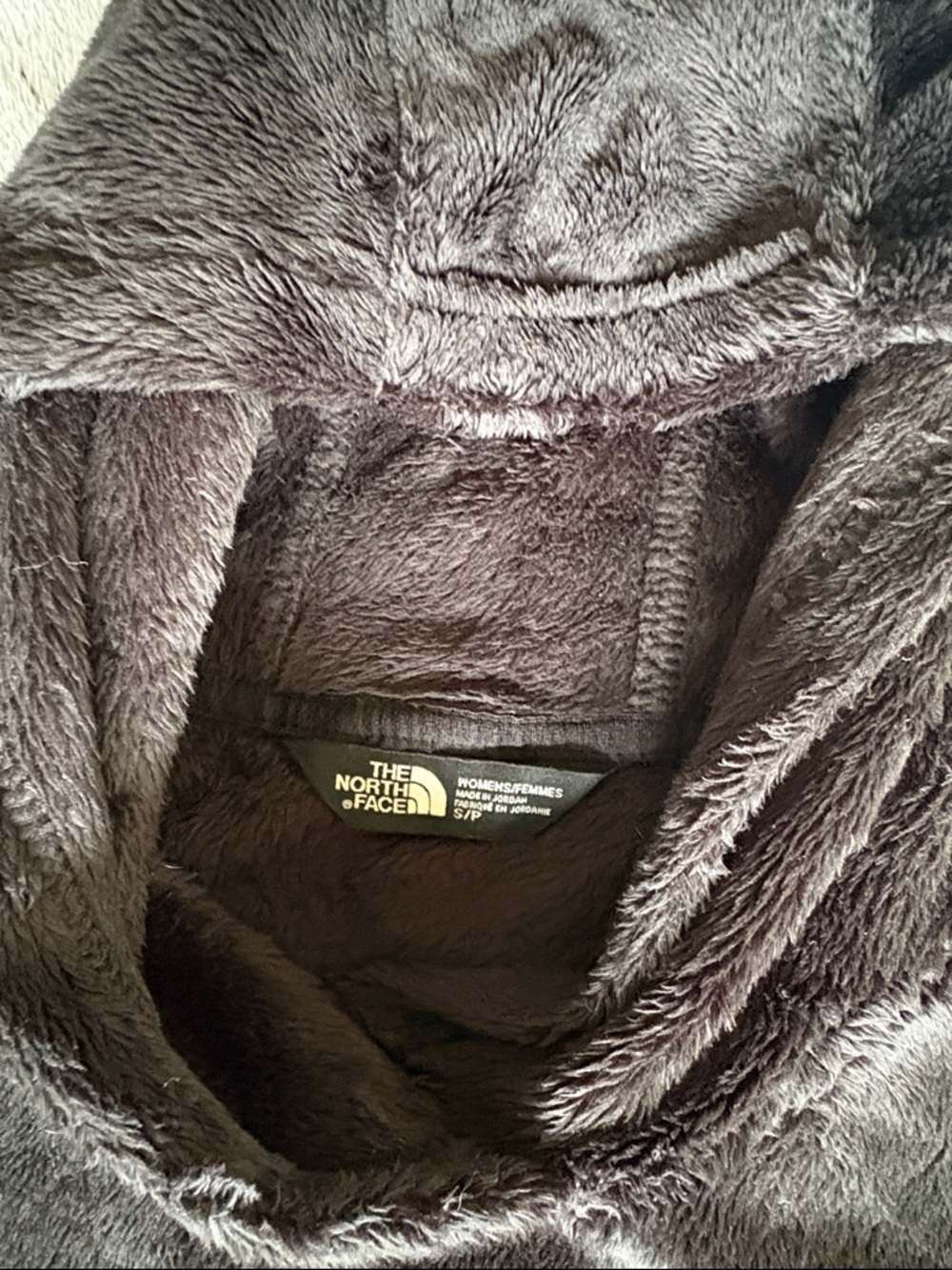 The North Face Women’s Black Plush Fleece Hoodie Size Small - Picture 3 of 6